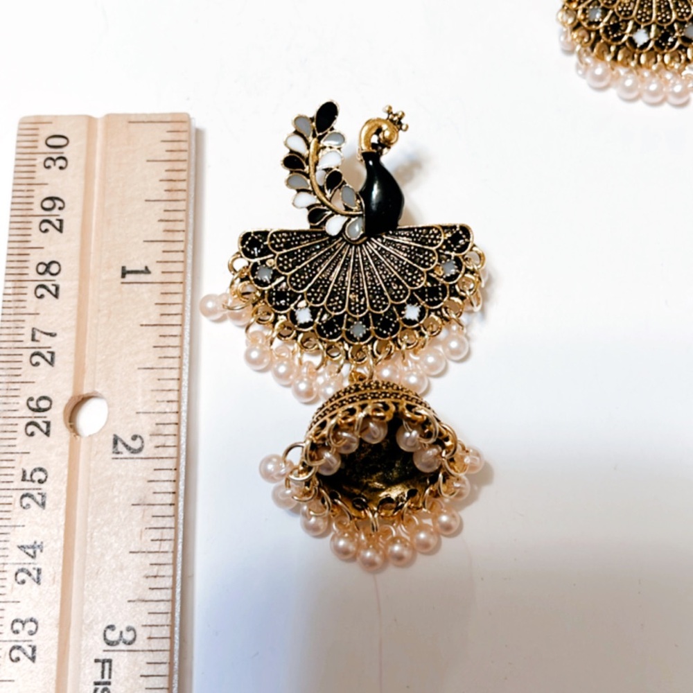 Boho statement earrings - Picture 4 of 4